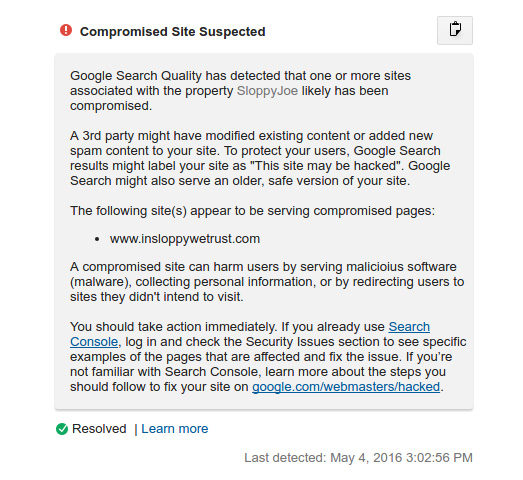 alerte spam google analytics